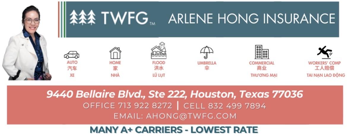 Arlene Hong Insurance（TWFG） 广告